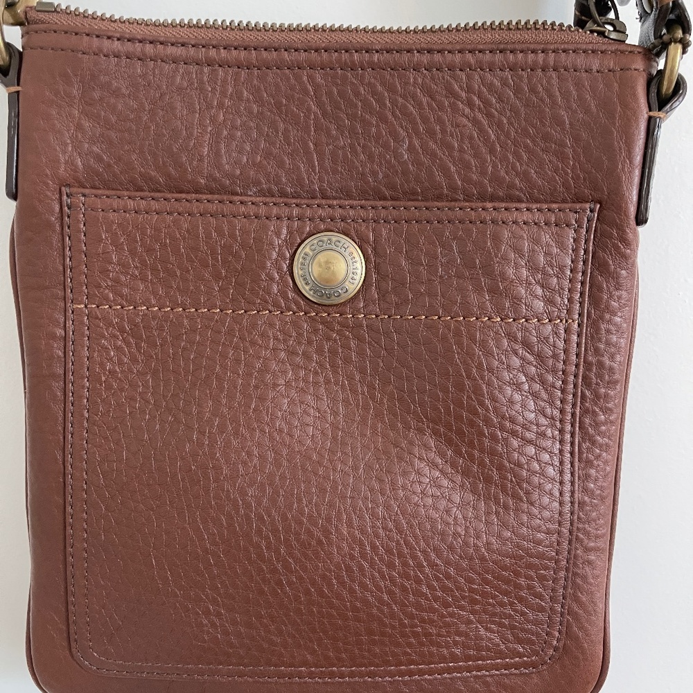 COACH Brown Leather Crossbody Purse